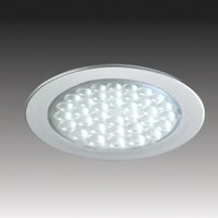 R 68 LED recessed light in stainless steel look