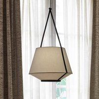 Forestier Carrie S pendant light, olive green