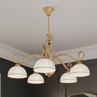 EMIBIG LIGHTING Wivara 5 pendant light, 5-bulb, gold