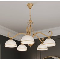 EMIBIG LIGHTING Pendellampa Wivara 5, 5 lampor, guld