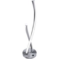 Paul Neuhaus LED-Tischlampe Polina, silber, Metall, dimmbar