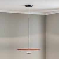 Vibia Flat LED hanging light, 1-bulb, Ø 55 cm, terracotta