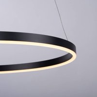 JUST LIGHT. GmbH LED pendant light Ritus, Ø 58.5cm, anthracite