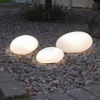 Lampa solarna LED Globy kształt kamienia, 26,5 cm