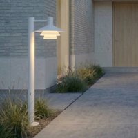 Lucande Montaro LED path light, 100 cm, white