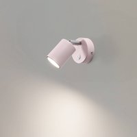 Luminex Spot mural Fun, gris, 14 cm de haut, réglable, GU10