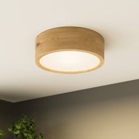 Envostar Kerio taklampa, Ø 27 cm, ek natur