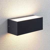 Lindby LED-utomhusvägglampa Nienke, 23 cm, saltvattenbeständig, IP65