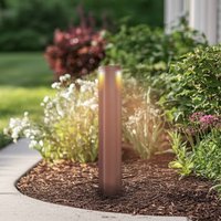 Lucande LED-väglampa Raiku, rostfärgad, aluminium, 65 cm