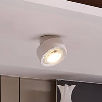 Arcchio LED ceiling lamp Rotari, 1-bulb, white, movable