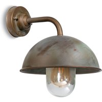 Moretti Luce Vägglampa Circle 3239 rak, mässing antik