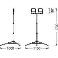 Ledvance LED Worklight Value Tripod 2 x 20 W