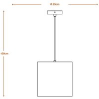 LEDVANCE Cylinder pendant light, 1-bulb, brown, corrugated cardboard