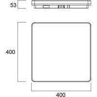 Sylvania Start Surface Plafonnier LED 40cm x 40cm