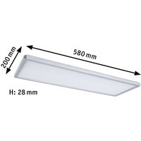 Paulmann Atria Shine panneau dim chromé RGBW 58x20