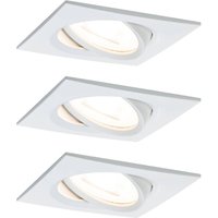 Paulmann 3 spot Nova angular swivelling/dimmable, white