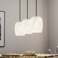 Lucande Taylan pendant light, 3-bulb, elongated