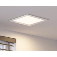 Prios LED-inbyggnadslampa Helina, silver, 22 cm, 24 W, dimbar