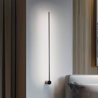 Nowodvorski Lighting LED-vägglampa Arm L, 105 cm hög, svart, metall