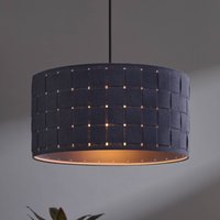 OSRAM hanging light Decor Felt Weaving, Ø 38 cm, grey, felt E27