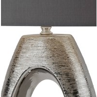 Searchlight Artisan table lamp, fabric lampshade