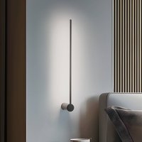 Nowodvorski Lighting LED wall light Arm M, 65 cm high, black, metal