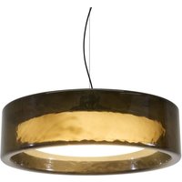 Suspension LED MARSET Ringo, Ø 90 cm, gris fumé foncé