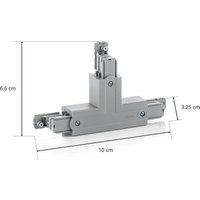 GLOBAL Connecteur T Noa cond. protection int. ga., gris