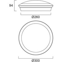 Sylvania Start Surface ceiling lamp, Ø 30 cm, CCT, Multipower