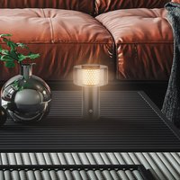 Briloner LED rechargeable table lamp Brilo unplugged Gila, gold/black 21 cm