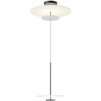 Vibia Flat LED-hänglampa 3 lampor Ø 90 cm grå L1