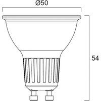 Sylvania PLATINUM RETRO ES50 reflector LED bulb, GU10, 2 W, 4,000 K, 36°, dimmable