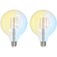 LUUMR Smart LED E27 G125 7W ZigBee Tuya Philips Hue set om 2