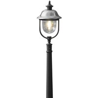 Konstsmide Parma path light, black, metal, 118 cm high, E27, IP43