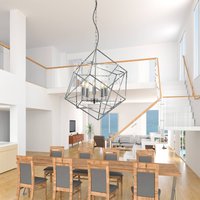 Searchlight Hänglampa Cube med burskärm