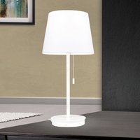 ORION Bordslampa Ludwig med USB-port vit