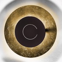 Knikerboker DoppioZero wall lamp gold leaf/coffee