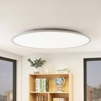 Lindby Plafonnier LED Narima, 4.000 K, Ø 100 cm, argenté