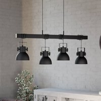EGLO Shirebrook pendant light, four-bulb, black