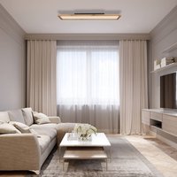 Globo LED-taklampa Cinderella trä CCT 80 x 20 cm