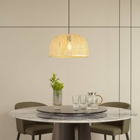 Lindby hänglampa Dabila, bambu, Ø 45 cm, E27
