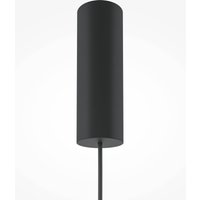 Maytoni Bangkok, forme de tambour, gris clair, Ø 25 cm, verre