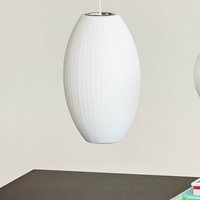 HAY pendellampa Nelson Cigar Bubble S, Ø 26,5 cm, vit