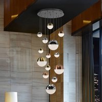 Schuller Valencia Suspension LED Sphere, 14 amp., à intensité variable, Ø 60 cm, multicolore