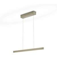 LED-hængelampe LINDA-72, bronzeeffekt, 72 cm, gestusstyring