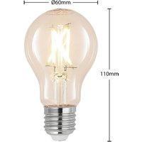 Arcchio LED bulb E27 4W 2,700K filament, dimmable, clear