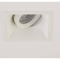 Searchlight Inbyggnadslampa Slim Trim Square, vit, 9 x 9 cm, aluminium, GU10