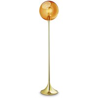 DESIGN BY US Ballroom floor lamp, amber, glass, hand-blown, dimmable