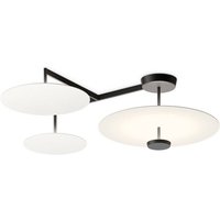 Vibia Flat LED-taklampa 4 lampor Ø 55 cm vit
