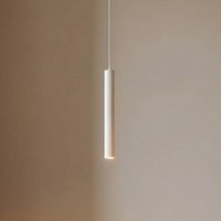 Lindby LED-pendellampe Lumaro, hvid, 27 cm, 48V, dæmpbar